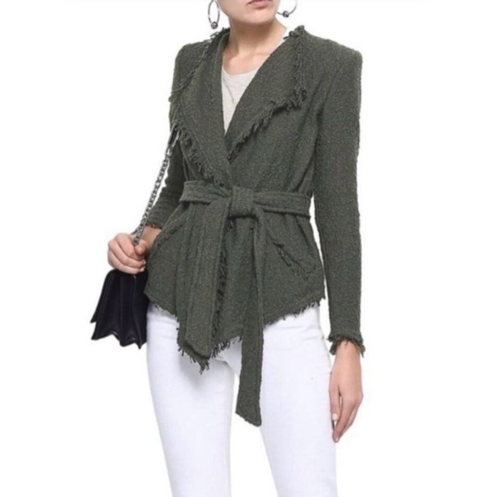 IRO Schala Wrap Front Boucle’ Jacket